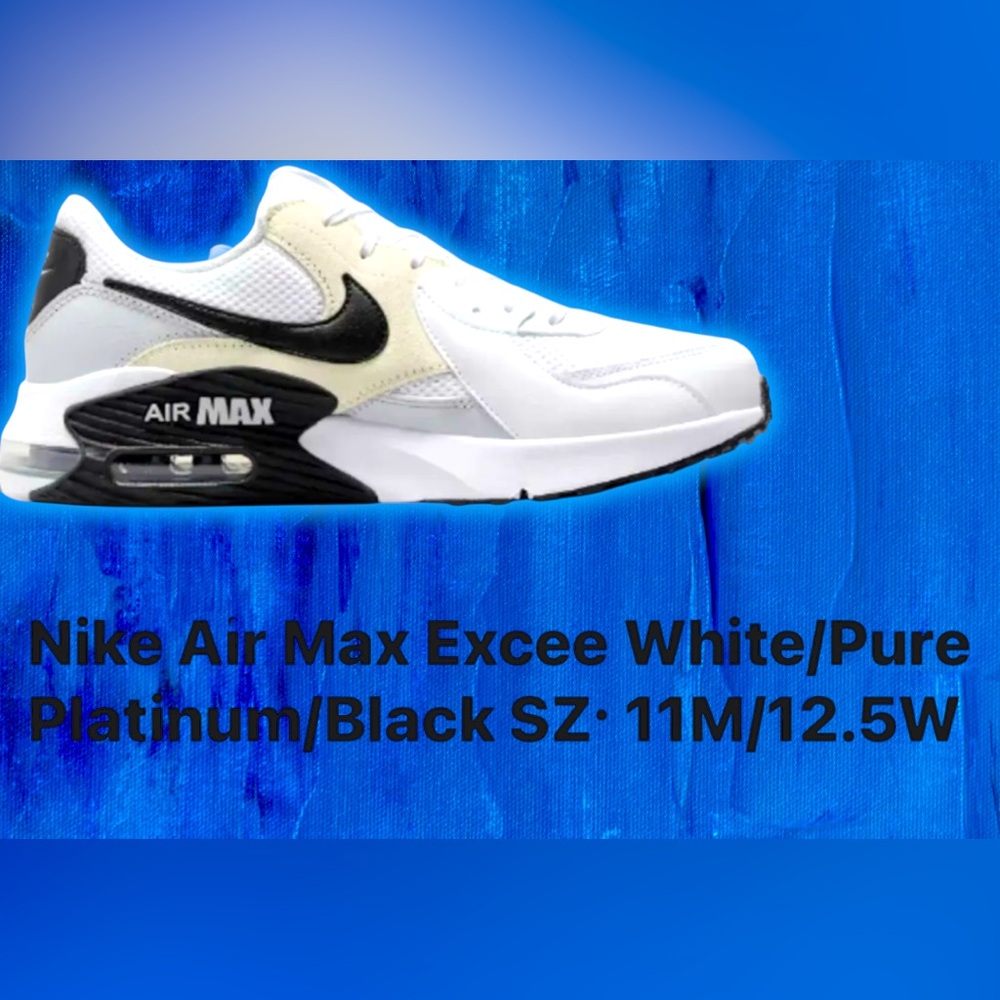 Nike Air Max Excee White Black men’s Sz 11/ women Sz 12z brand new orig box
